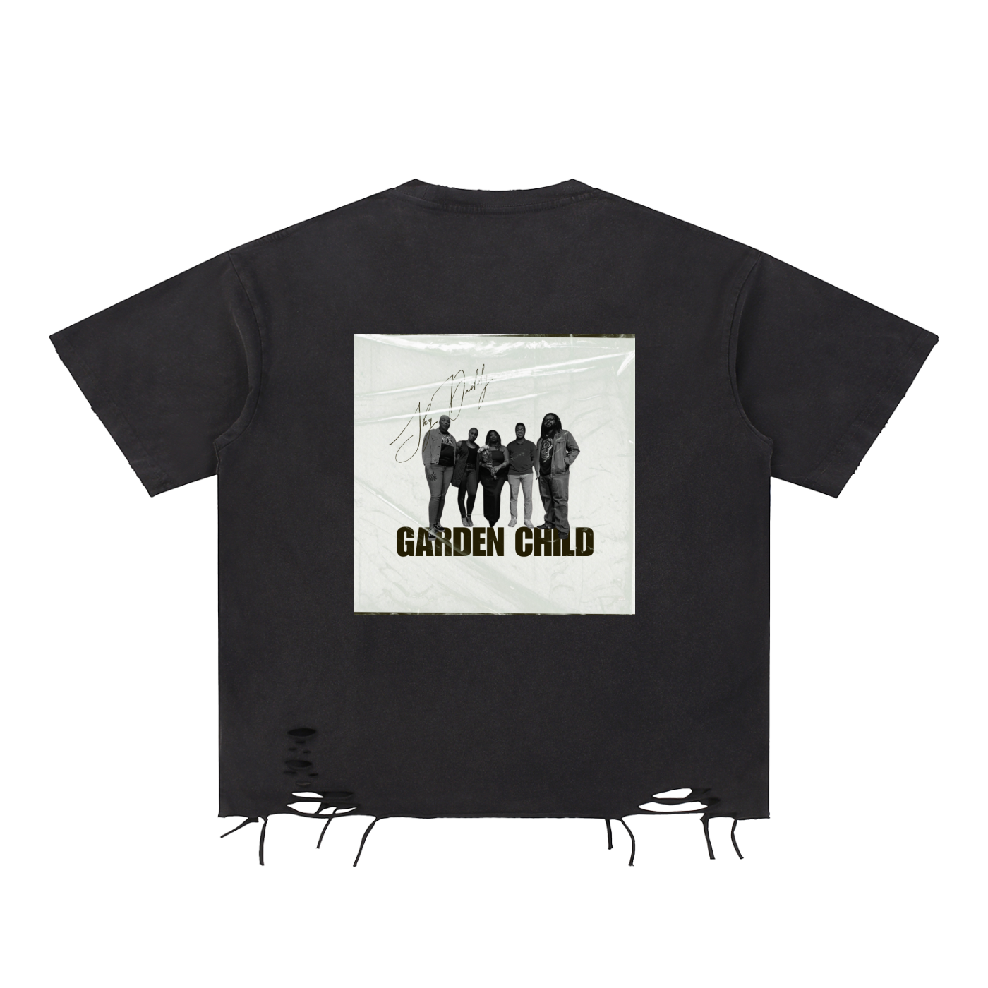 Debut Single | Snow Washed Raw-Hem Tee