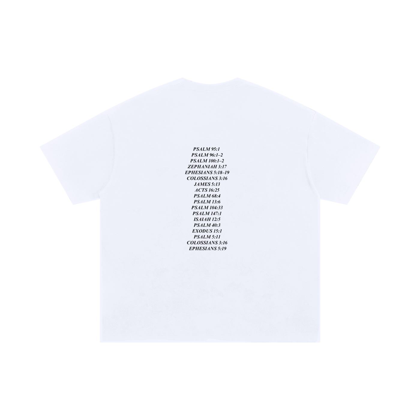 GC Scriptures | White Oversized Tee