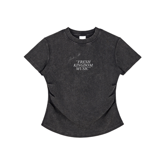 GC Classic (Font Design Only) | Vintaged-Wash Fitted Cotton Tee