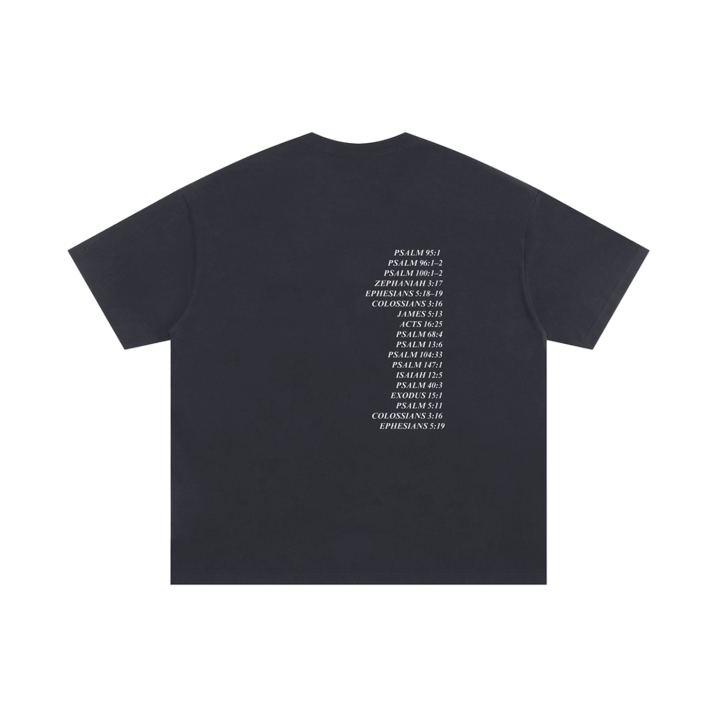 GC Scriptures | Black Oversized Tee